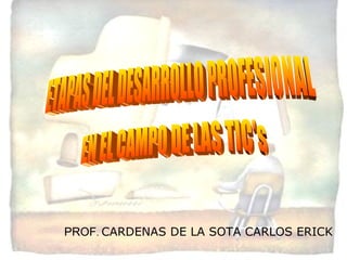 ETAPAS DEL DESARROLLO PROFESIONAL EN EL CAMPO DE LAS TIC's PROF .   CARDENAS DE LA SOTA CARLOS ERICK 