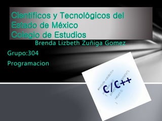 Brenda Lizbeth Zuñiga Gomez
Grupo:304
Programacion
 