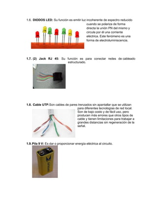 Trabajo del protoboard