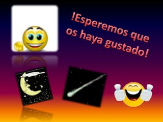 Trabajo del sol y de los cometas