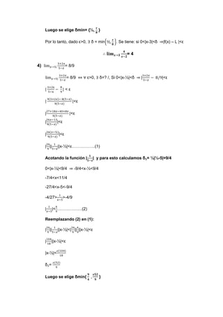 ejercicios de limites (matematica)