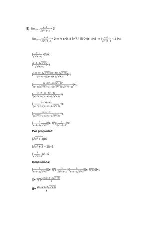 ejercicios de limites (matematica)