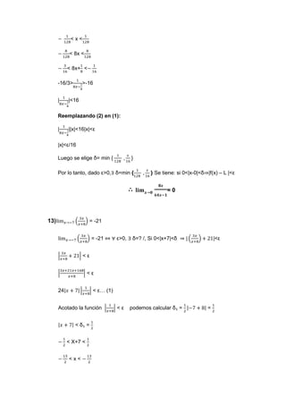 ejercicios de limites (matematica)