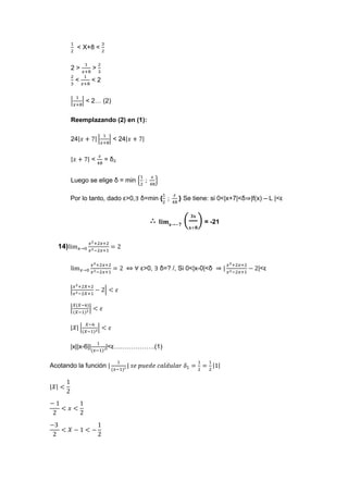 ejercicios de limites (matematica)