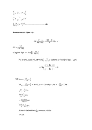 ejercicios de limites (matematica)