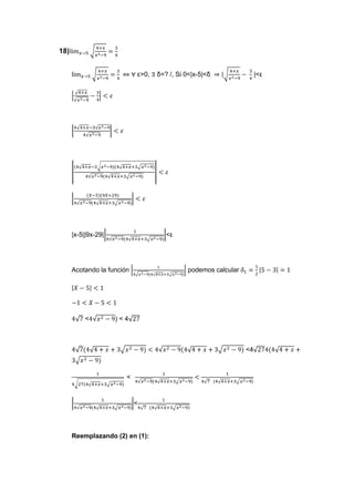 ejercicios de limites (matematica)
