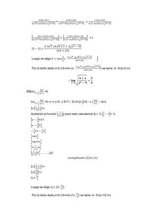 ejercicios de limites (matematica)