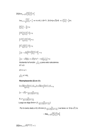 ejercicios de limites (matematica)