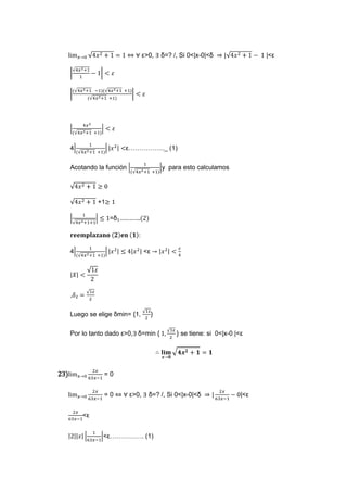ejercicios de limites (matematica)