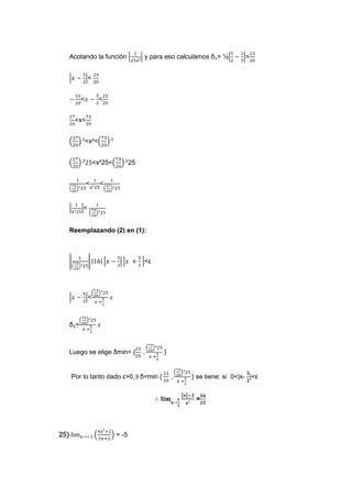 ejercicios de limites (matematica)