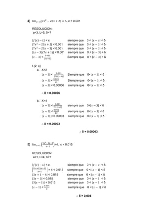 ejercicios de limites (matematica)