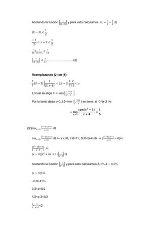 ejercicios de limites (matematica)