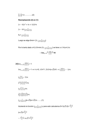 ejercicios de limites (matematica)