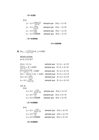 ejercicios de limites (matematica)