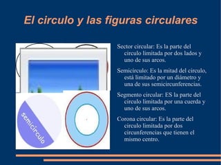 Cuerda: Es un segmento que une dos puntos de la circunferencia sin pasar por el centro. 