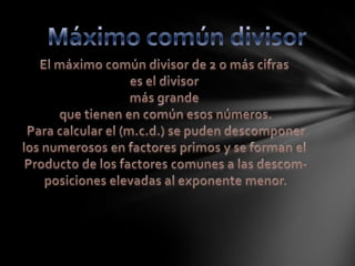 Trabajo de matemáticas