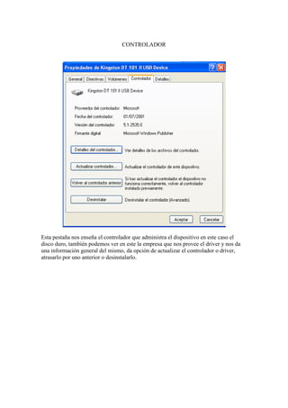administrador de dispositivos