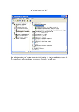 administrador de dispositivos