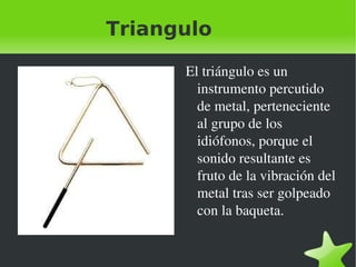 Xilofono El xilofono es un instrumento musical de percusion.Cada lamina se afina según un tono especifico dela escala cromatica 