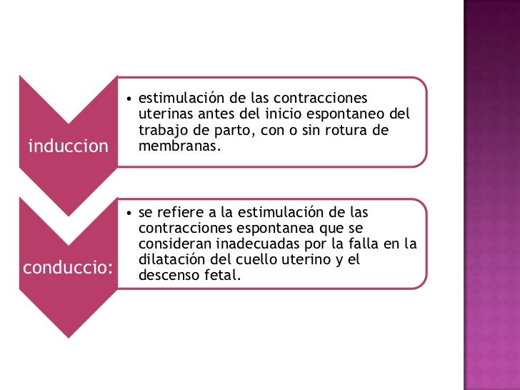 Induccion y conduccion de trabajo de parto
