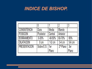 INDICE DE BISHOP. 
 