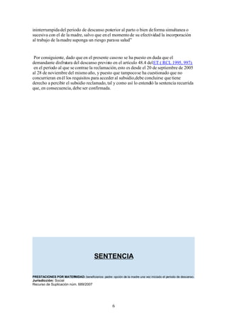 Ejercicio maternidad N.5