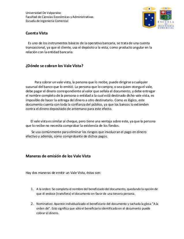 Requisitos Cuenta Vista Banco Chile