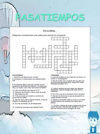 PASATIEMPOS
 
