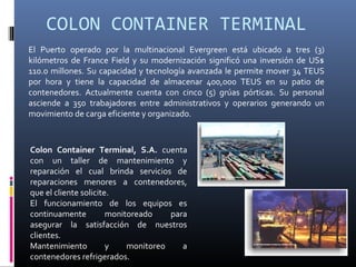 Analisis Del Entorno Portuario Panameño