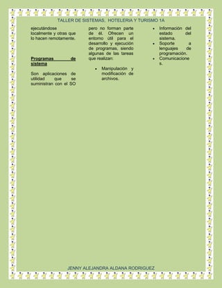 Trabajo de sistemas cor