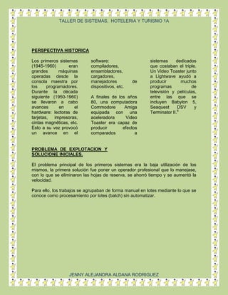 Trabajo de sistemas cor