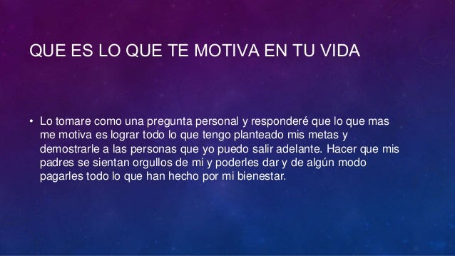 Trabajo de superacion personal