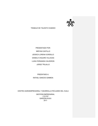 Trabajo de talento humano final PDF 