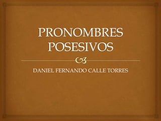 DANIEL FERNANDO CALLE TORRES
 