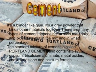 Production of cement 