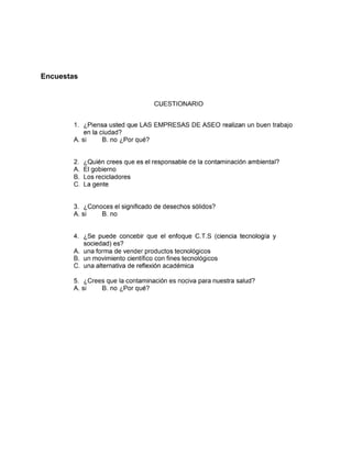 Encuestas
 