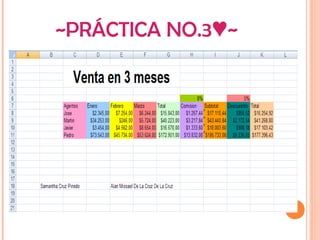 ~PRÁCTICA NO.3 ~♥
 