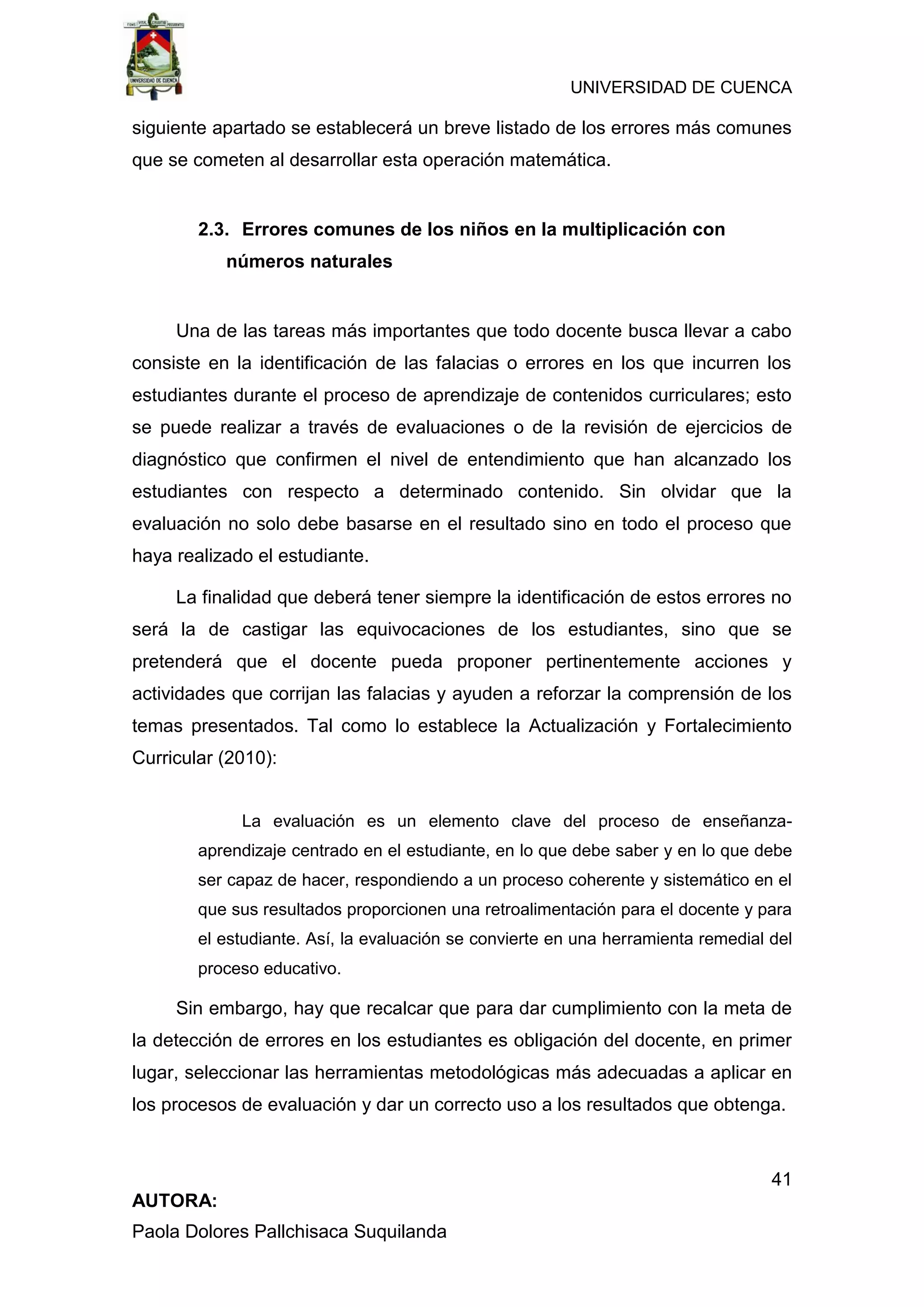 “Enseñanza de la multiplicación desde un enfoque constructivista en ...