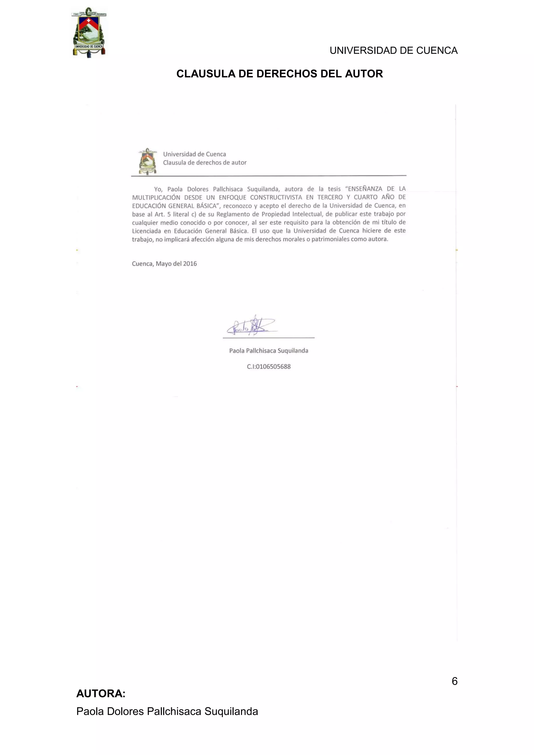 “Enseñanza de la multiplicación desde un enfoque constructivista en ...