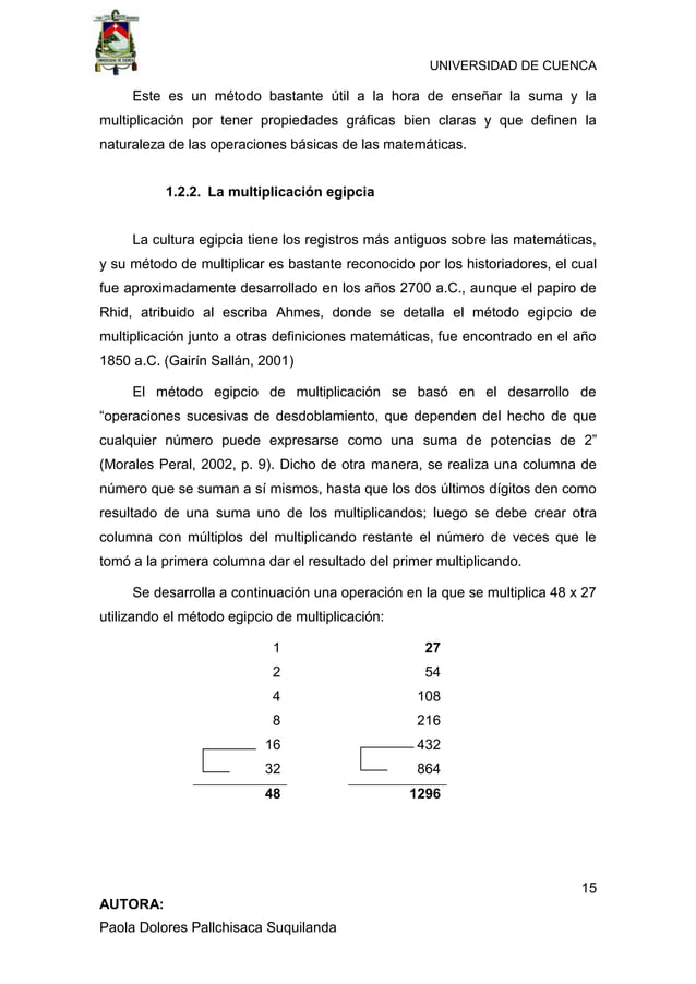“Enseñanza de la multiplicación desde un enfoque constructivista en ...