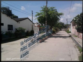 02/09/2011ANALISIS, IMAGEN VISUAL, ESTRUCTURA Y MORFOLOGIA38A SABANAGRANDE PODEMOS  ACCEDER  A TRAVES DE LA VIA ORIENTAL  DEL DEPARTAMENTO DEL ATLANTICO LO QUE LA COMUNICA NO SOLO CON ESTE SINO TAMBIEN CON EL RESTO DE LA REGION CARIBE, Y  HACE QUE SE PUEDA COMUNICAR DESDE Y HACIA CUALQUIER PARTE. 