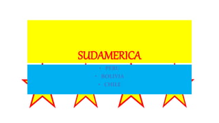 SUDAMERICA
• PERU
• BOLIVIA
• CHILE
 