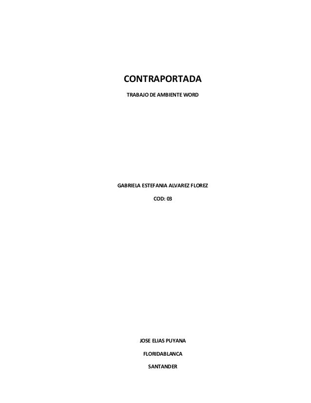 portadas para trabajos en word