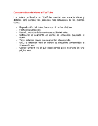 Trabajo De You Tube