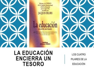 LA EDUCACIÓN
ENCIERRA UN
TESORO
LOS CUATRO
PILARES DE LA
EDUCACIÓN
 