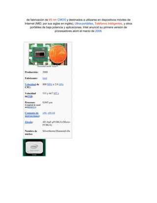 Trabajo d procesadores