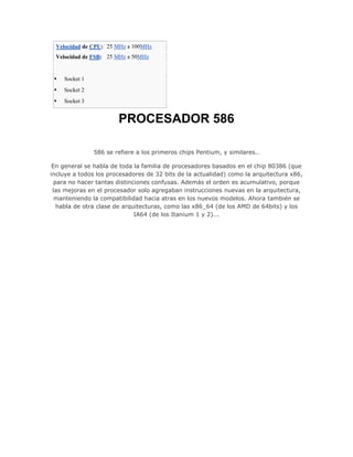 Trabajo d procesadores