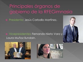  Presidente: Jesús Carballo Martínez.
 Vicepresidentes: Fernando Nieto Vara y
Laura Muñoz Ilundain.
 