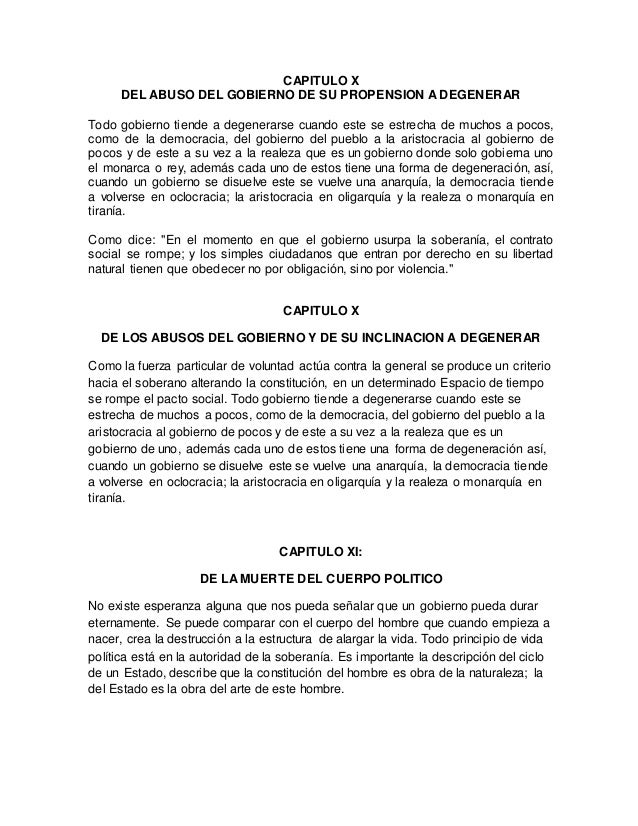 Resumen Del Contrato Social