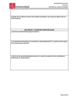 Universidad Francisco de Paula Santander
Gestión Del Talento Humano
Ingeniería Industrial
104
 